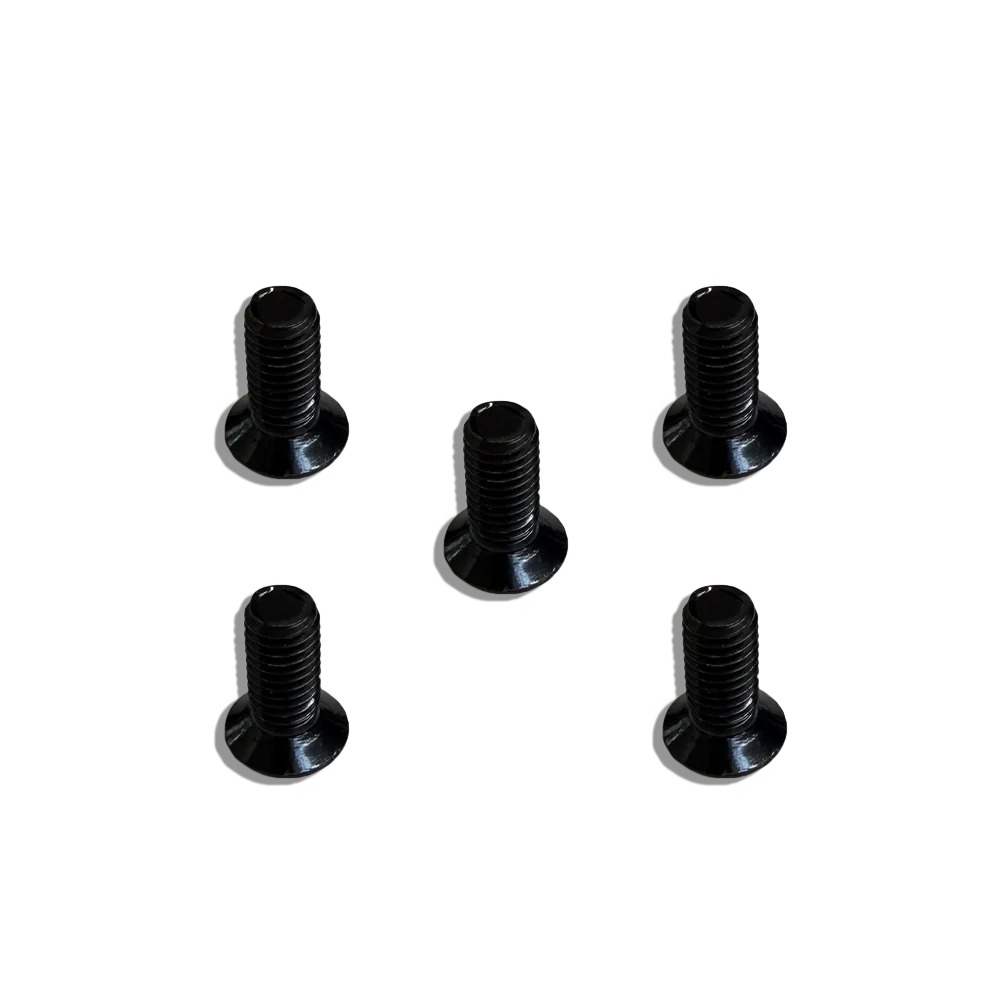 M8 x 20mm Hardened Flat Hex Screws - Pack of 5 - Image 2