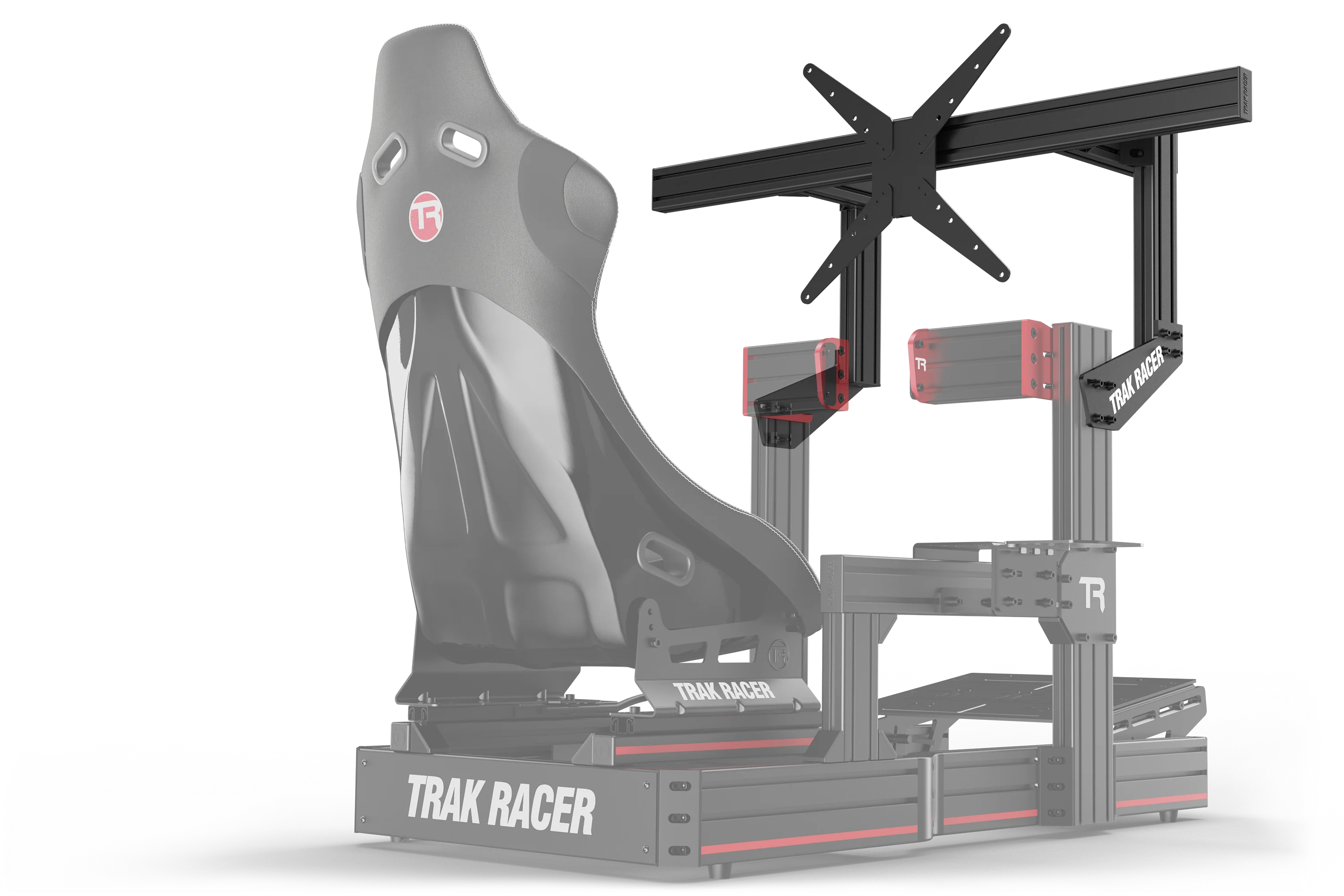 Small Cockpit-Mounted Single Monitor Stand - 800mm / 31.5" Wide - Image 2