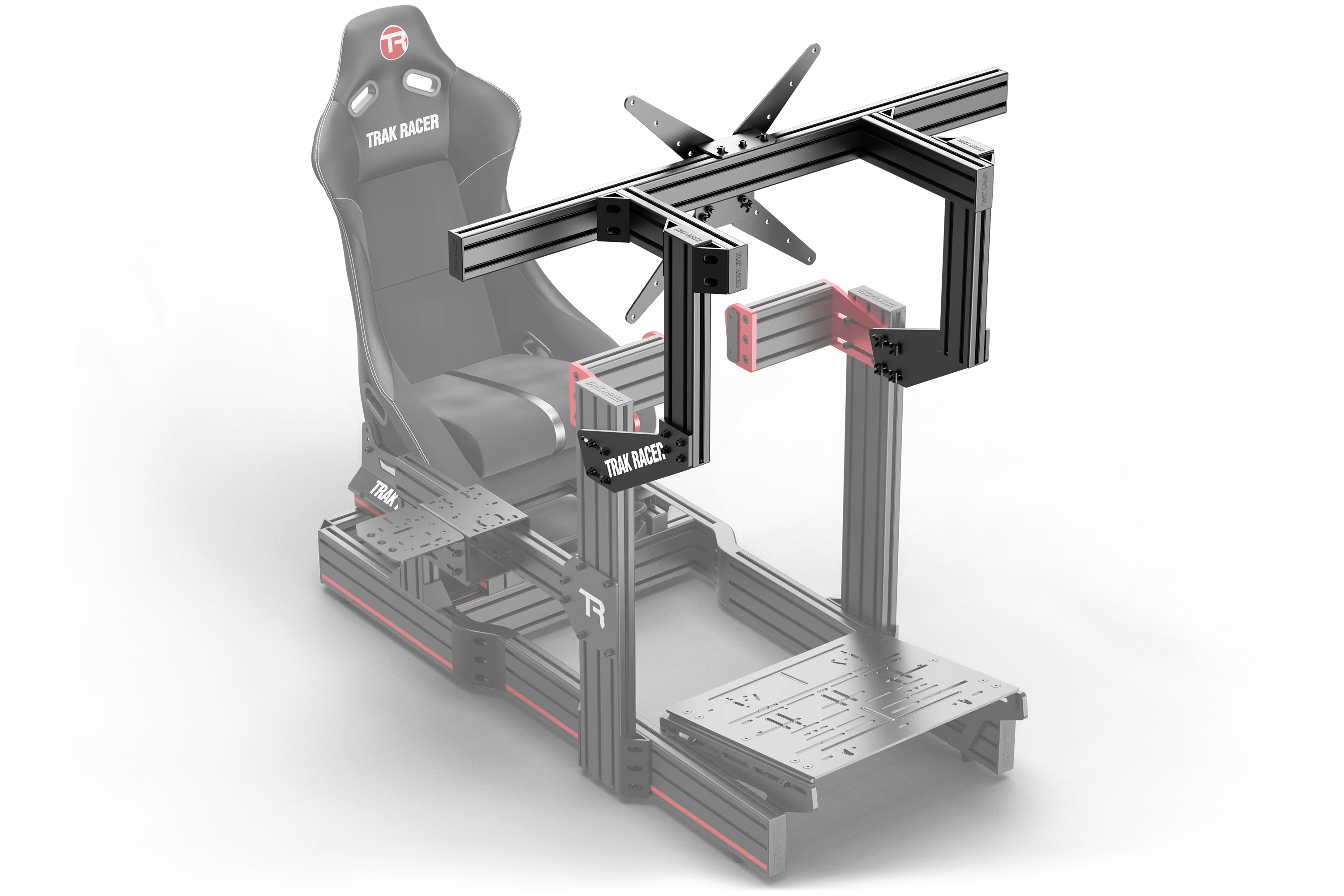 Small Cockpit-Mounted Single Monitor Stand - 800mm / 31.5" Wide - Image 3
