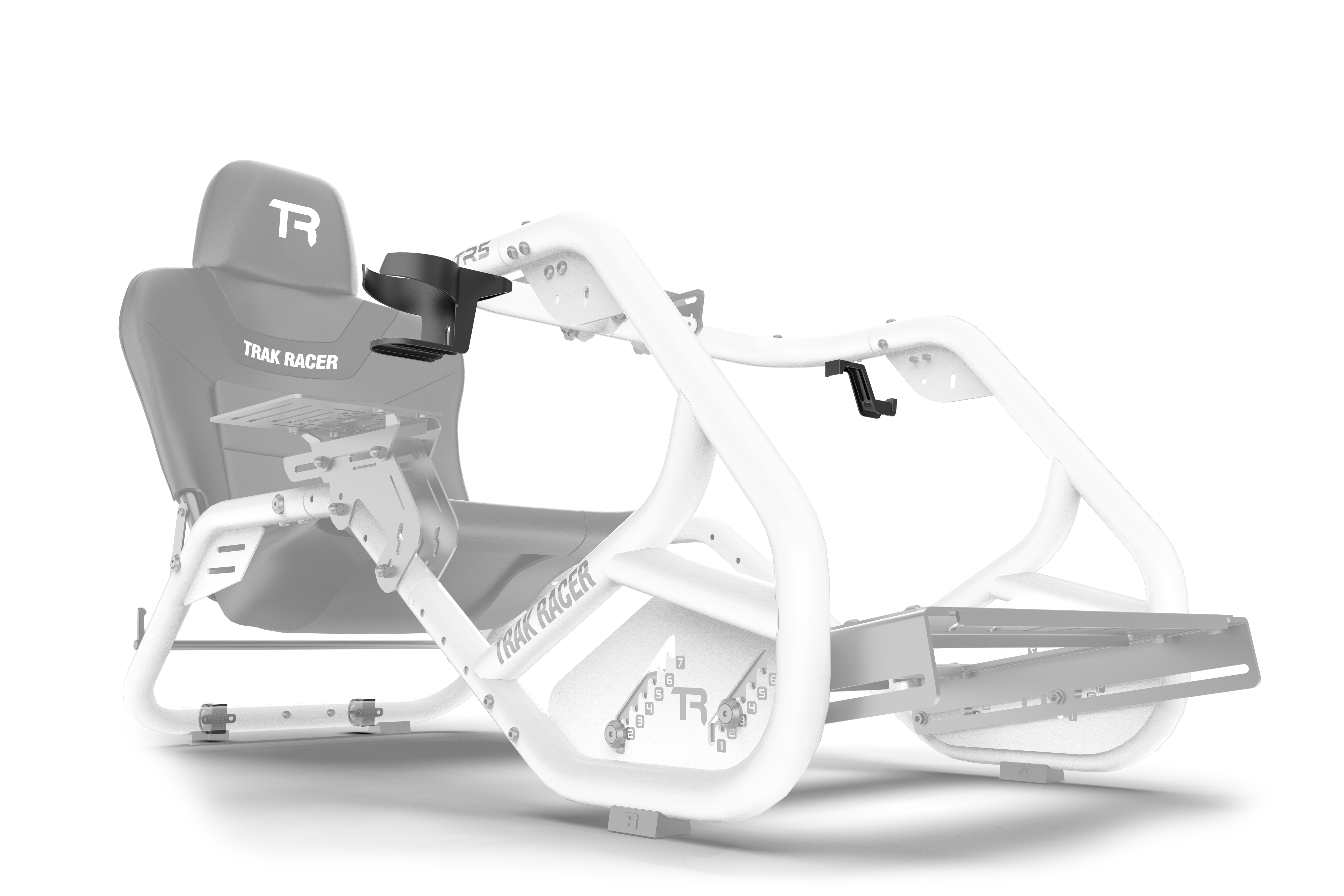 Accessory Kit for Trak Racer TR5 with Caster Wheels, Drink Holder and Headphone Hook - Image 3