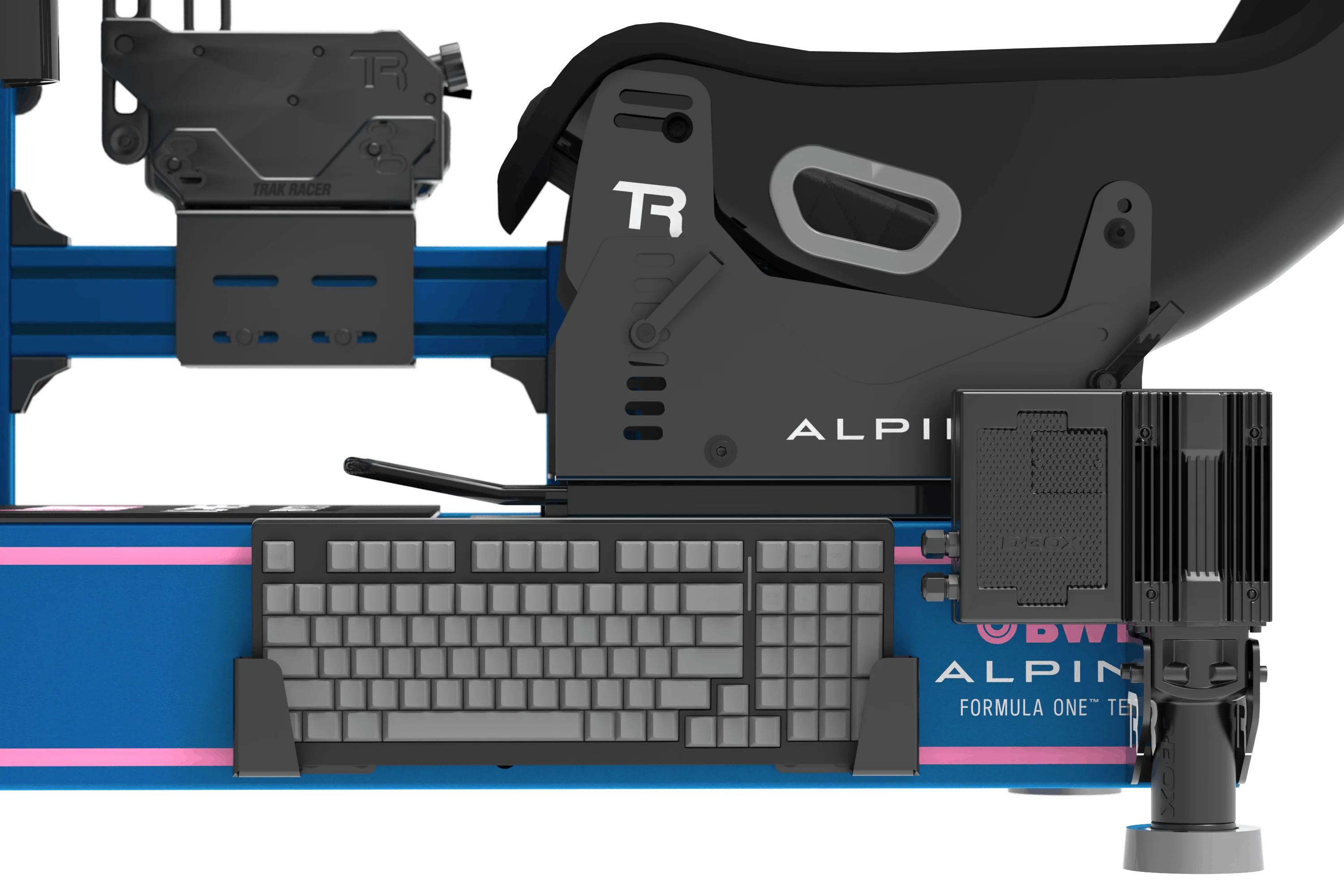 Universal Sim Racing & Flight Simulator Keyboard Holder for Aluminum Cockpits - Image 4