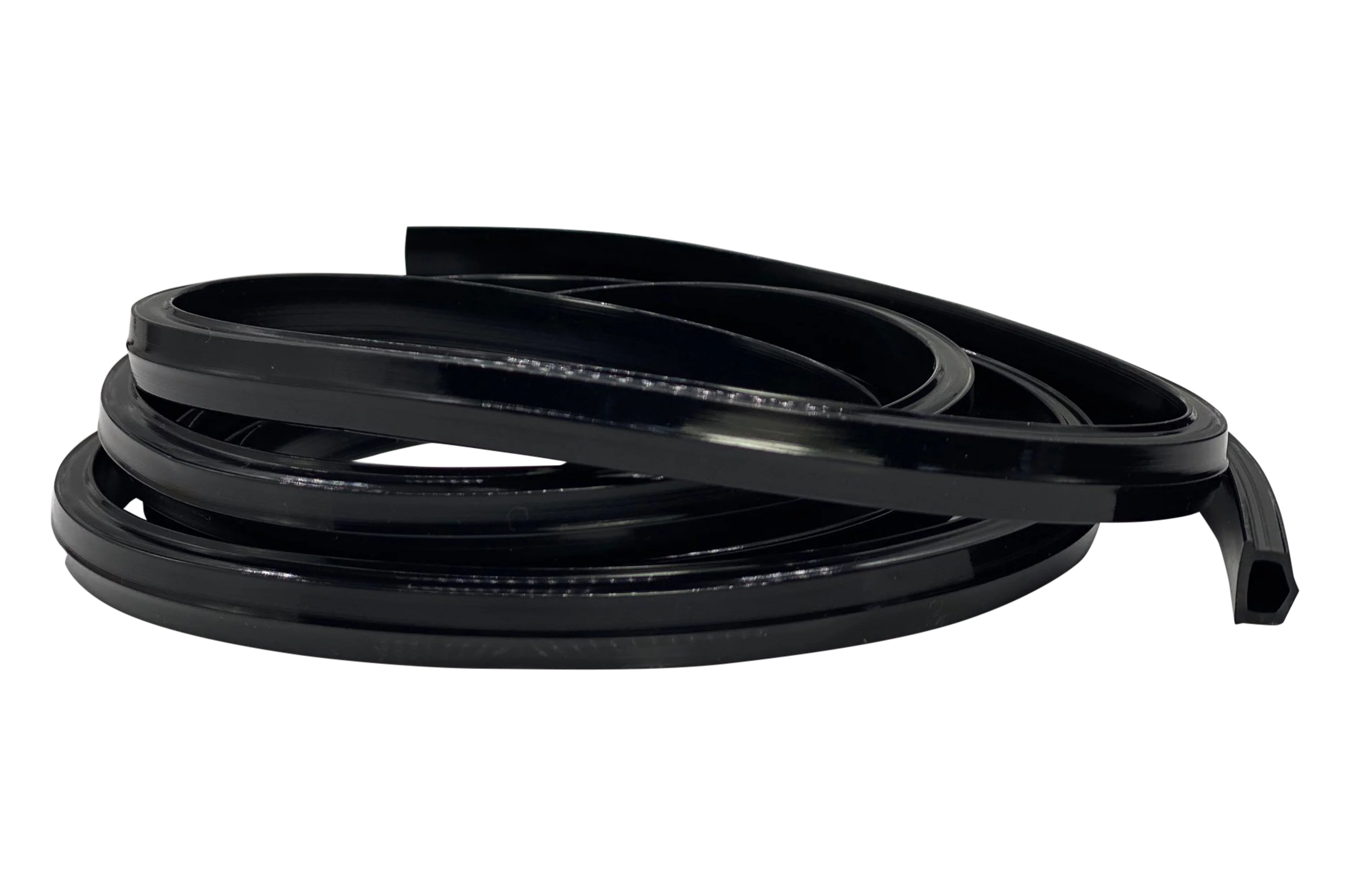 2m/79" Black Rubber Dust/Design Strip – Anti-Slip Protective Edge Trim for Aluminium Profile Sim Rigs - Image 3