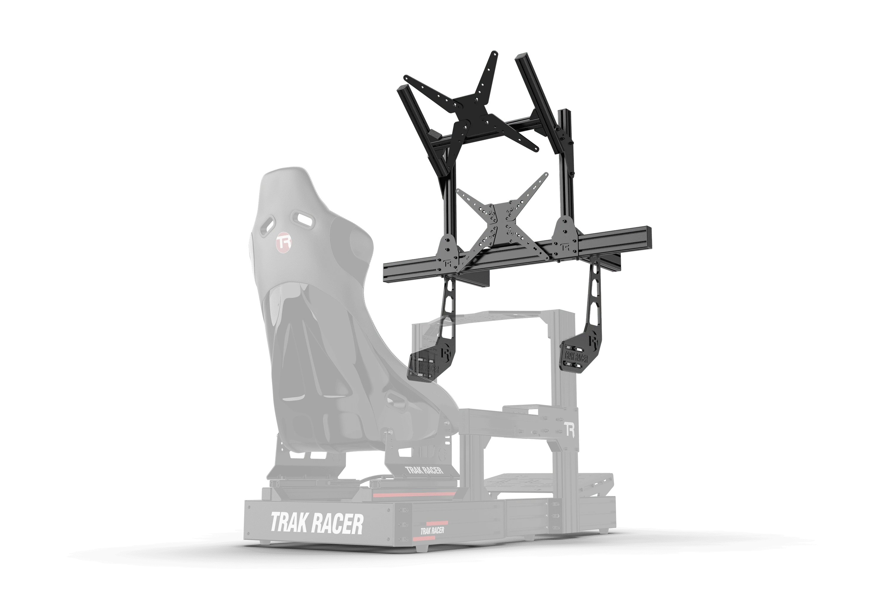 Cockpit-Mounted Dual Monitor Stand - Supports up to 80" Display - Image 6