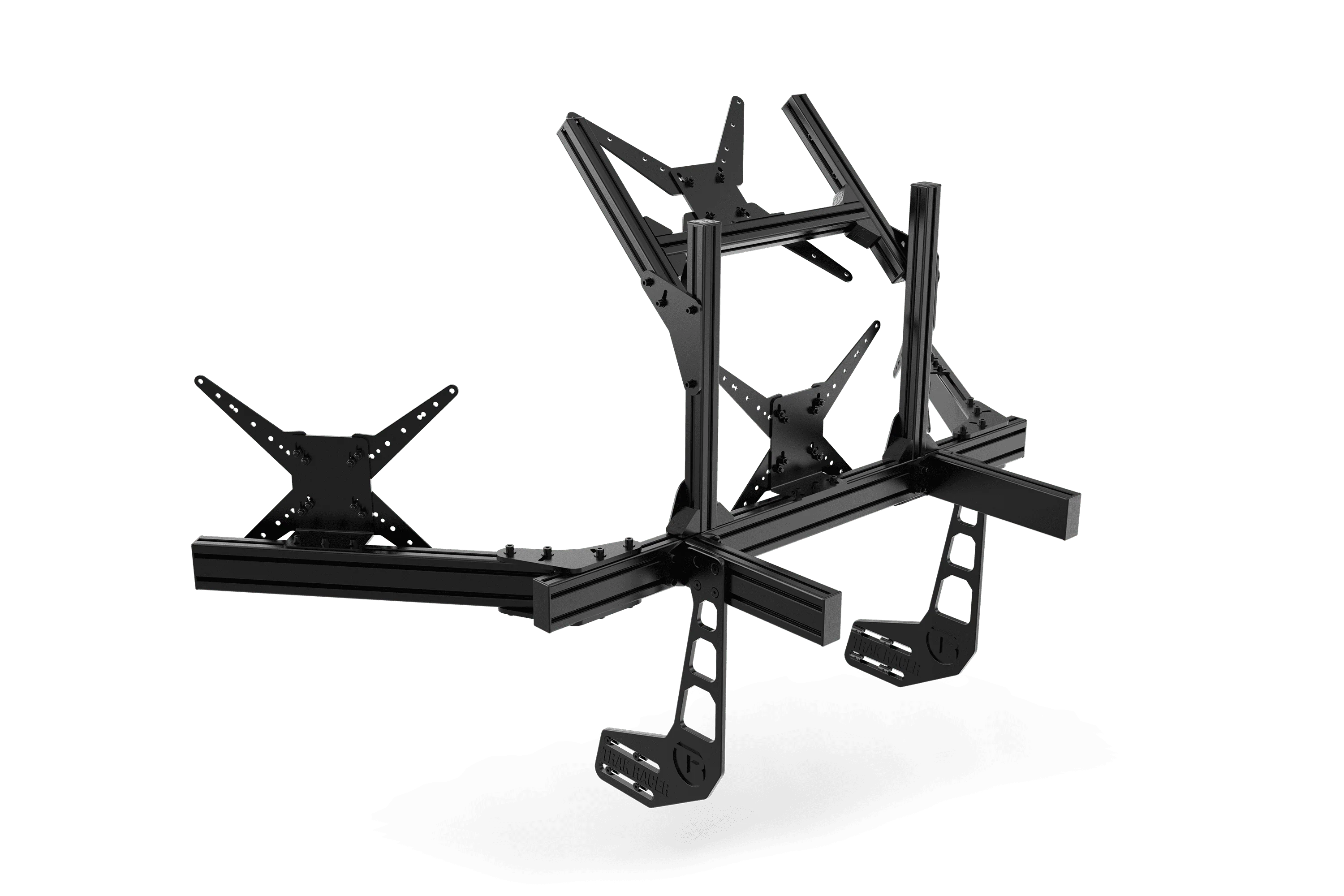 Cockpit-Mounted Quad Monitor Stand - Supports up to 45" Displays - Image 4