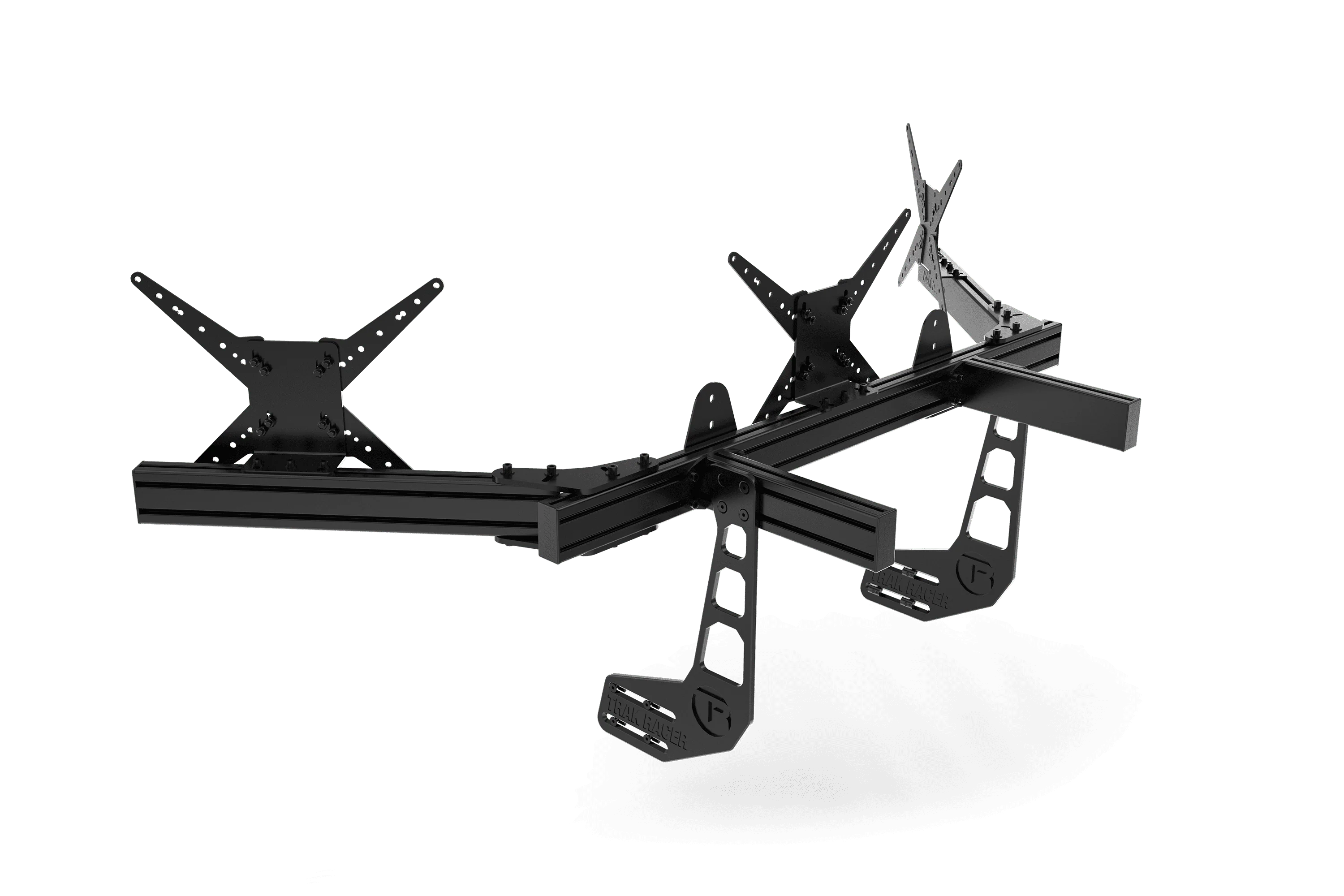 Cockpit-Mounted Triple Monitor Mount - Supports up to 45" Displays - Image 3