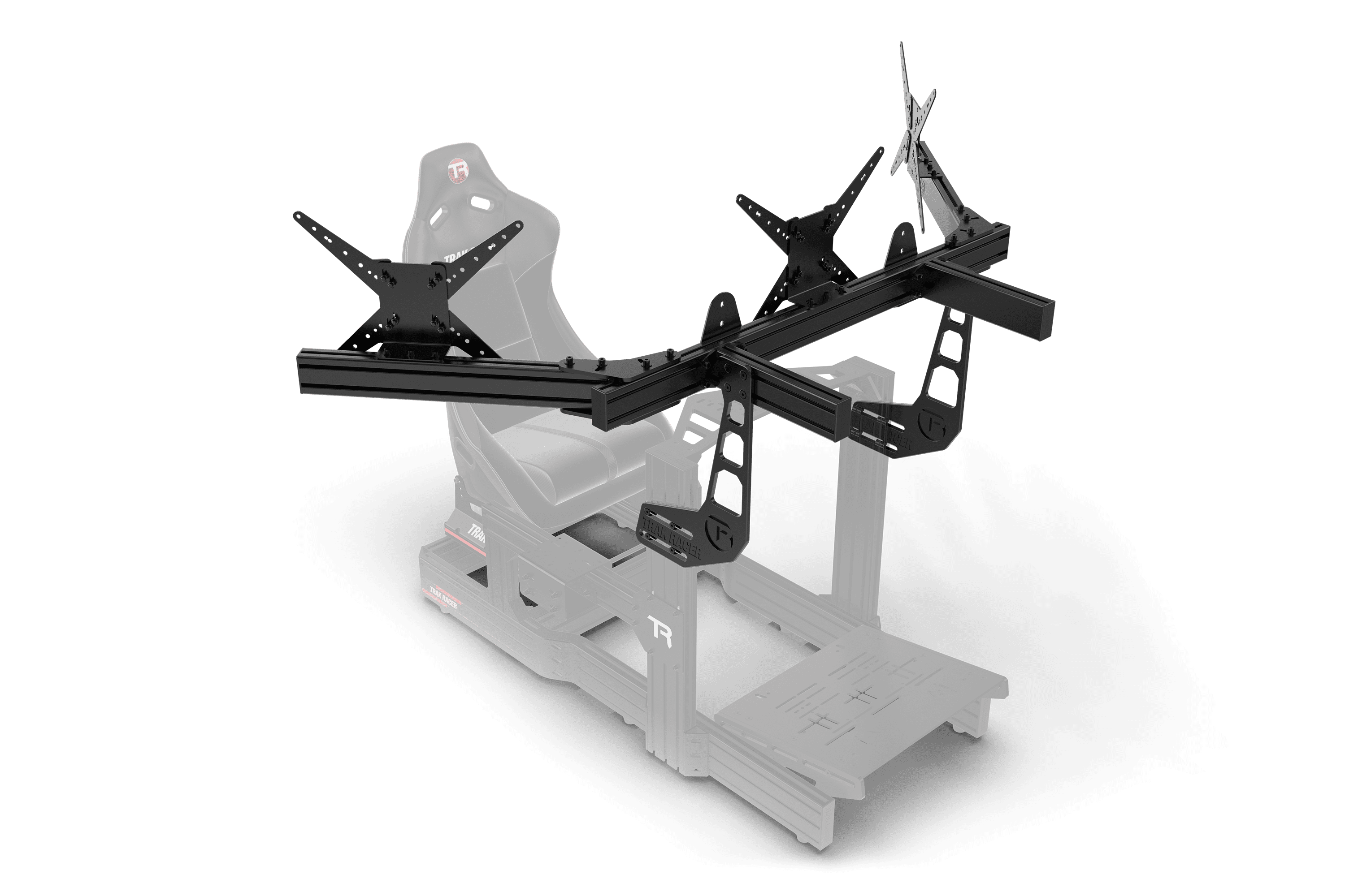 Cockpit-Mounted Triple Monitor Mount - Supports up to 45" Displays - Image 5