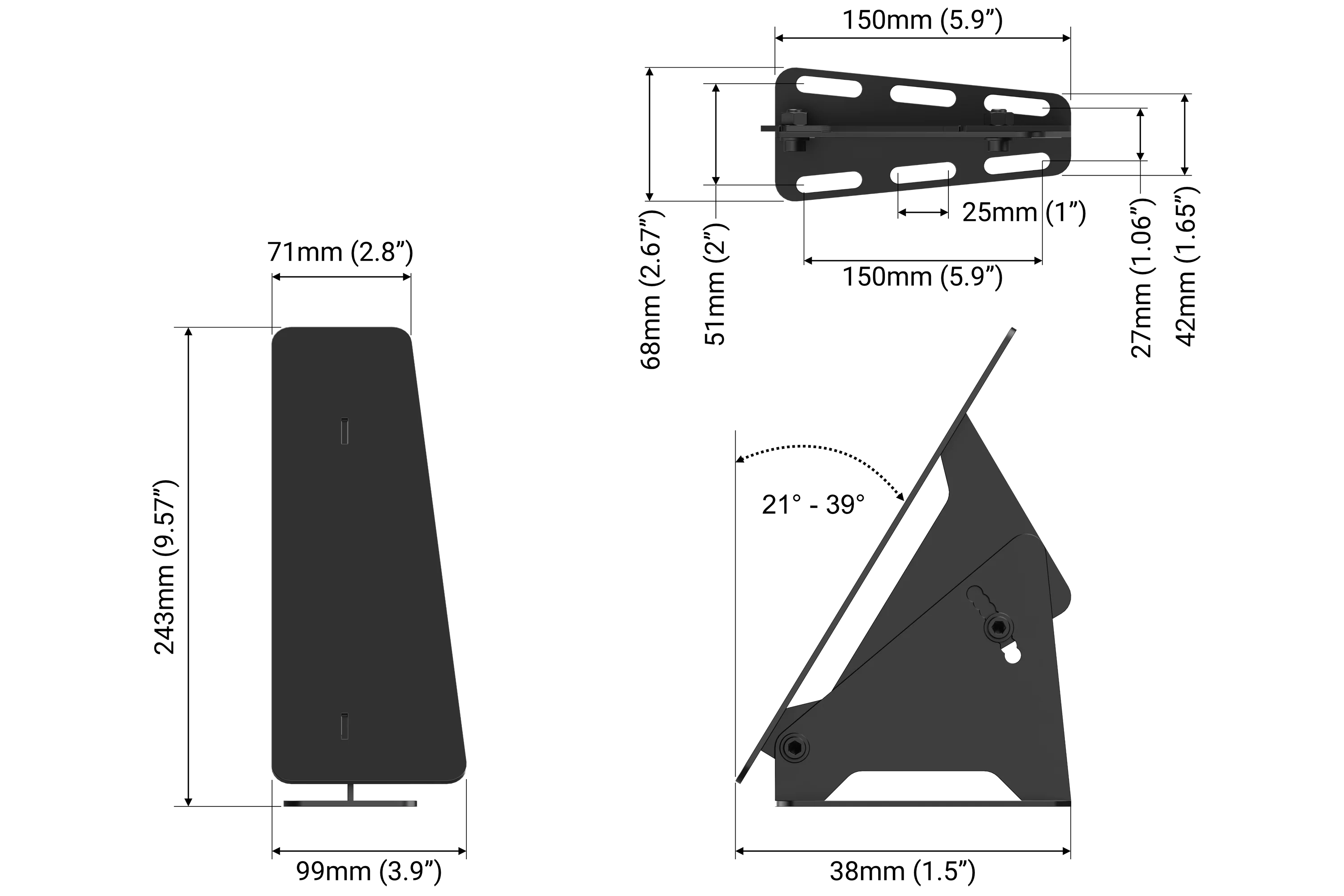 UNIVERSAL SIM RACING FOOT REST - Image 4