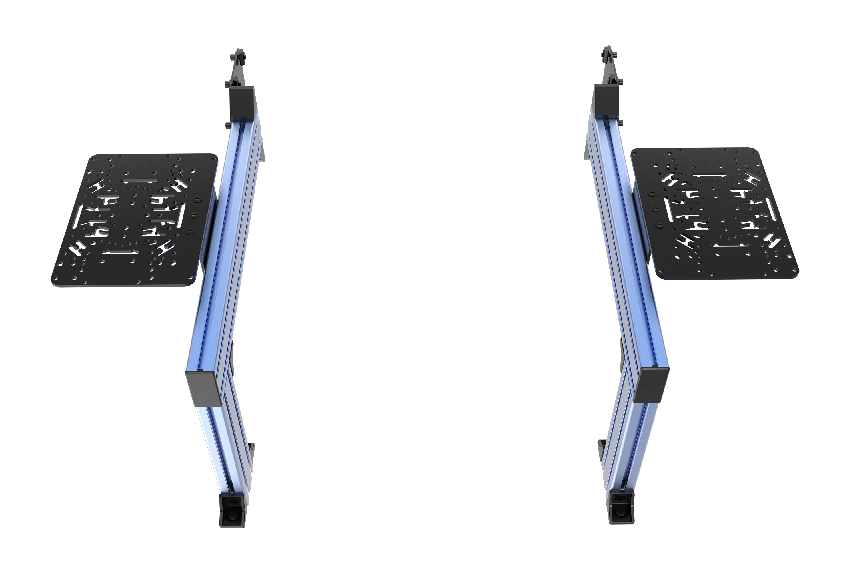 Flight Sim Control Mounts with 2 Side Supports for all Aluminum Cockpits - Blue - Image 3