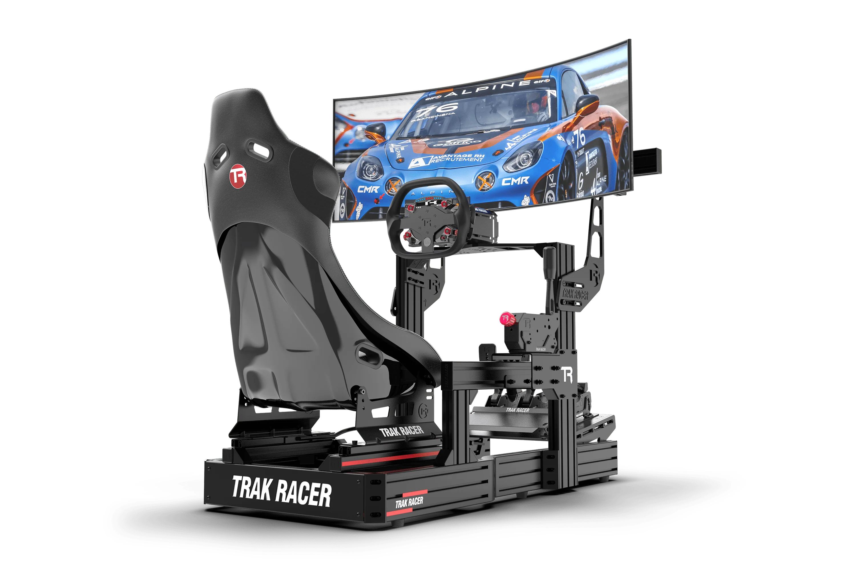 Cockpit-Mounted Single Monitor Stand - Supports up to 80" Display