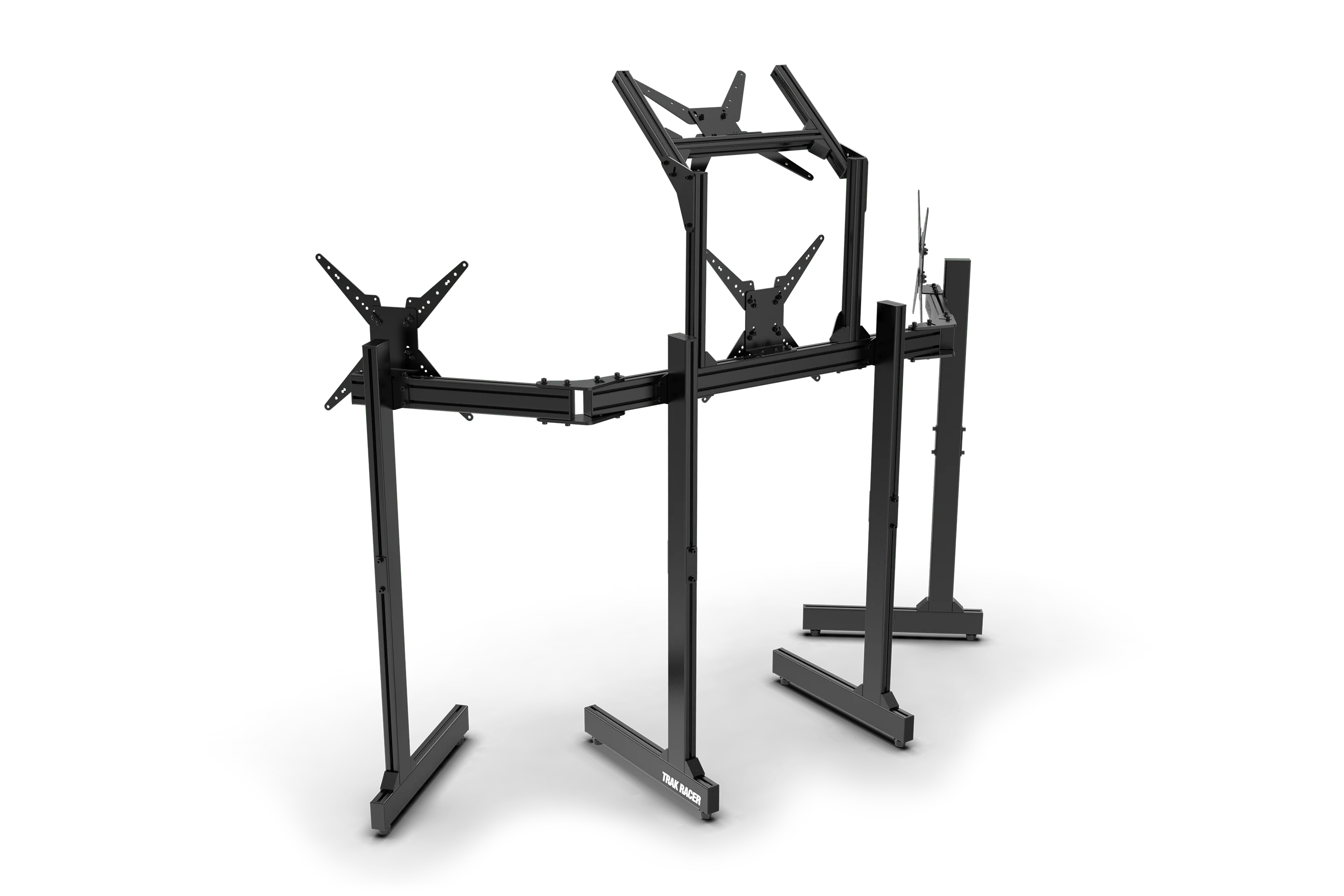 Freestanding Quad (4) Monitor Stand with Extra Leg Supports - Supports up to 55" Displays - Image 6