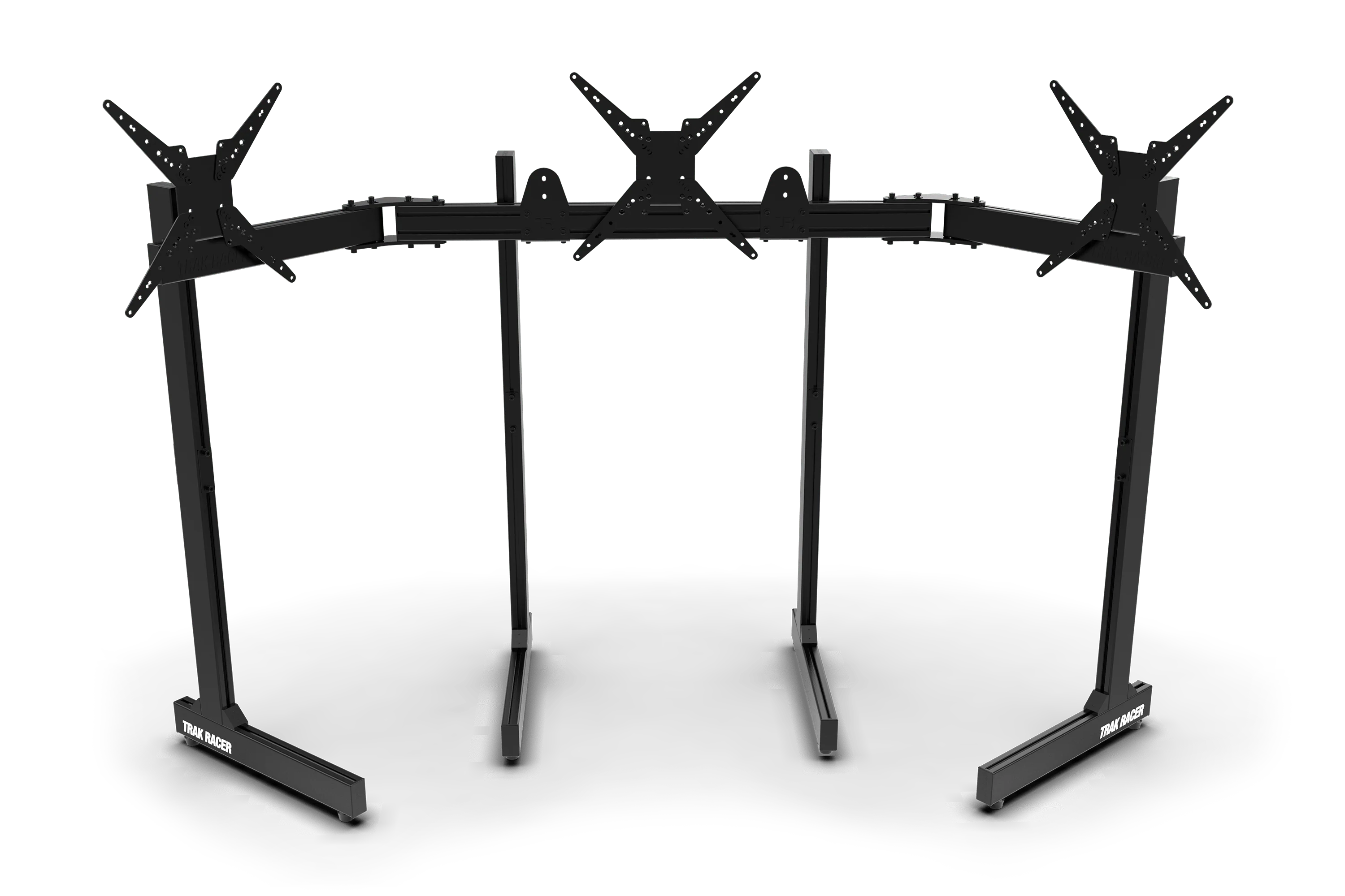Freestanding Triple (3) Monitor Stand with Extra Leg Supports - Supports up to 55" Displays - Image 3