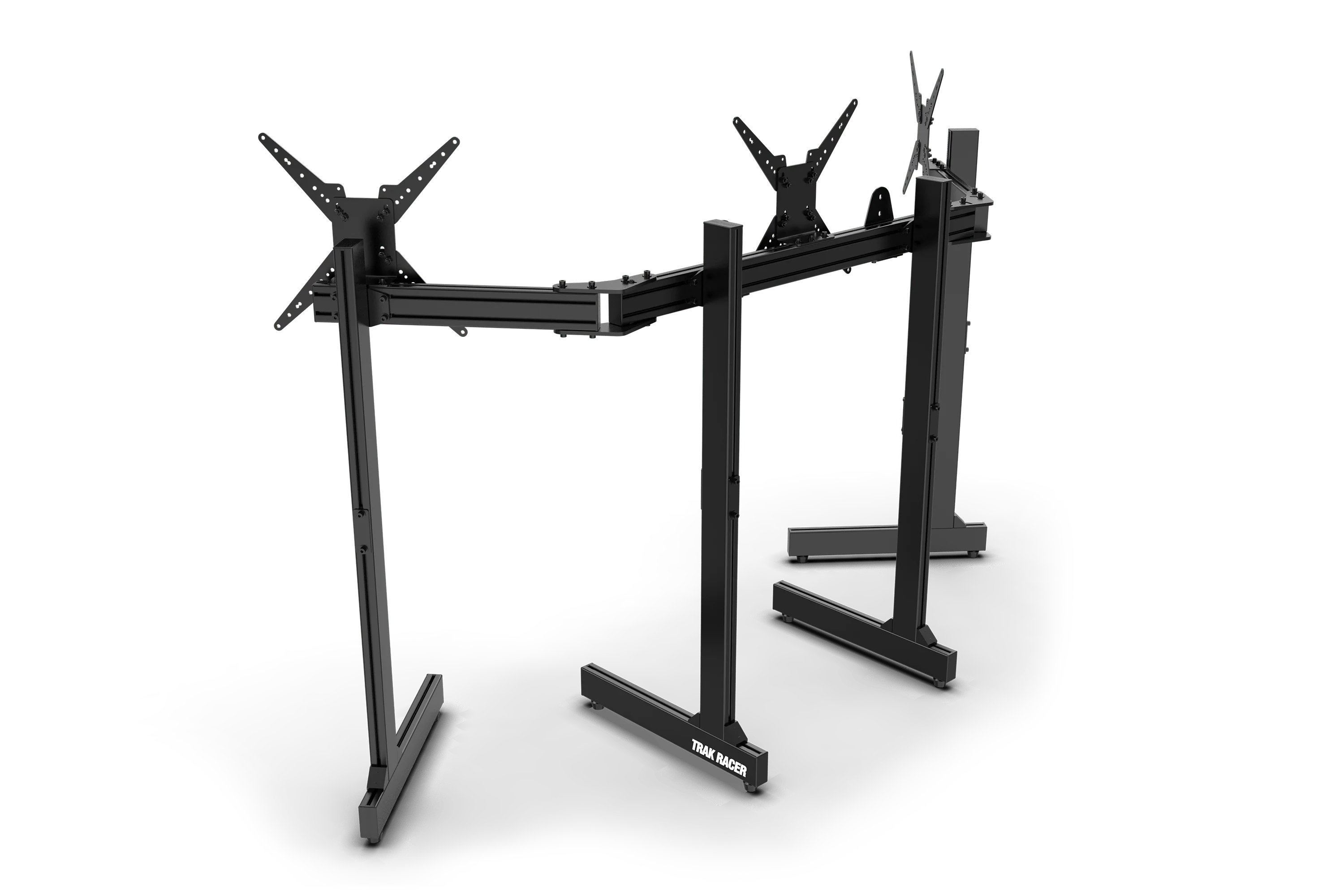 Freestanding Triple (3) Monitor Stand with Extra Leg Supports - Supports up to 55" Displays - Image 4