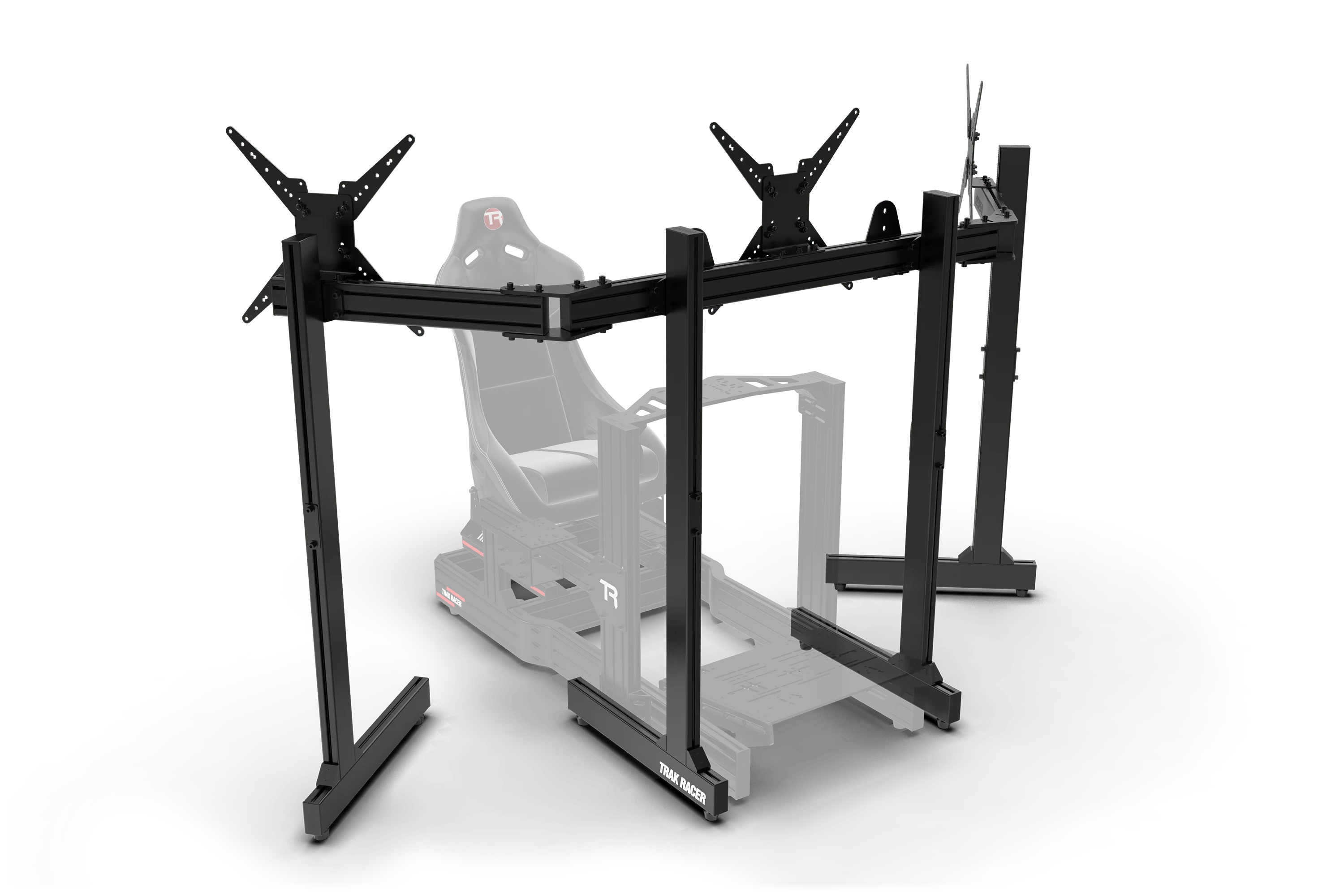 Freestanding Triple (3) Monitor Stand with Extra Leg Supports - Supports up to 55" Displays - Image 5