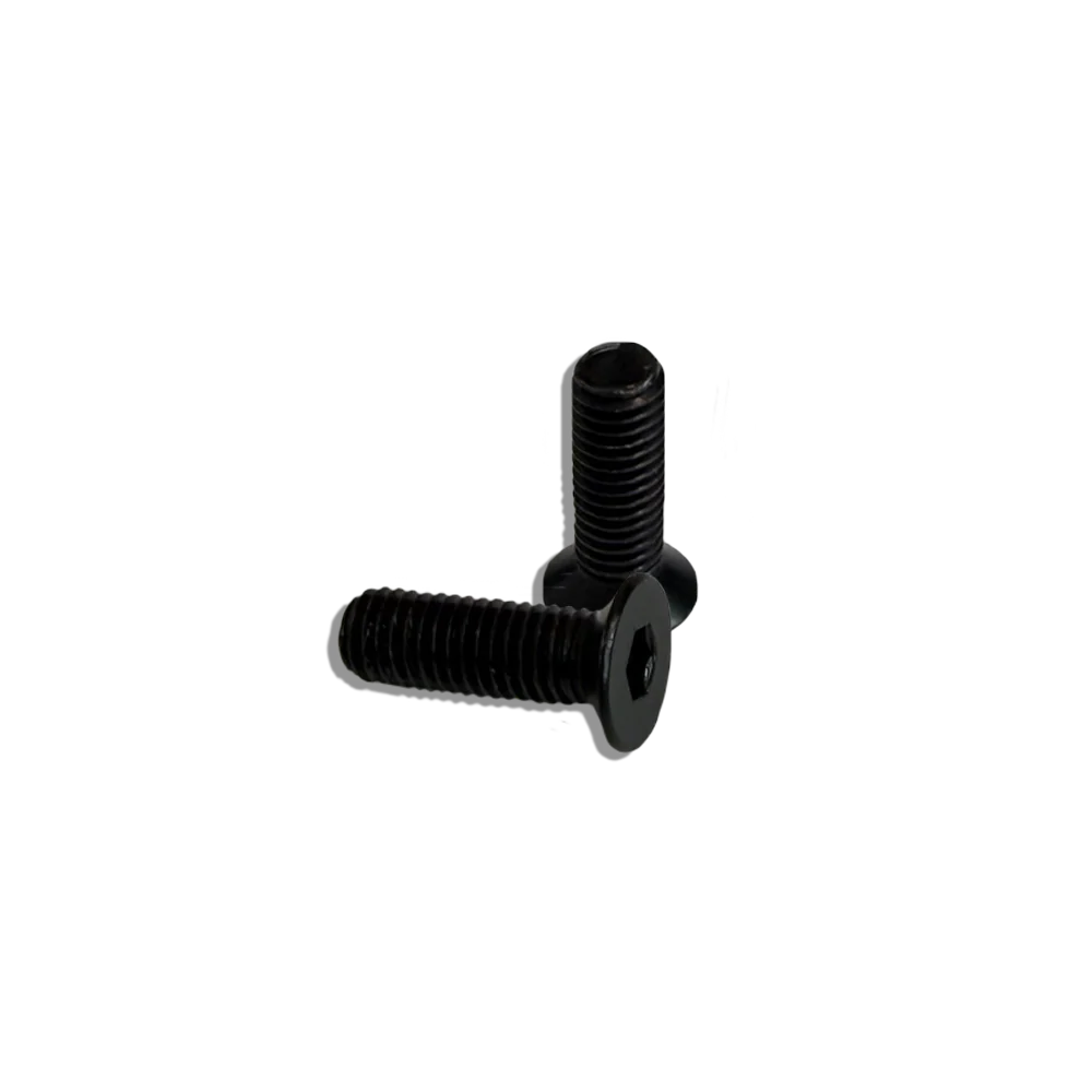 M8 x 25mm Hardened Flat Hex Screws - Pack of 10