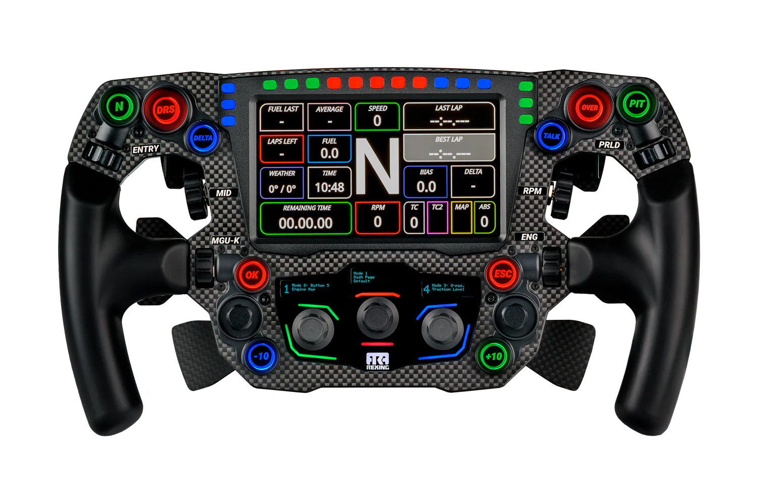 REXING FORMULA MAYARIS 2 CARBON FIBER FORMULA STEERING WHEEL (4 PADDLE VERSION) - Image 7