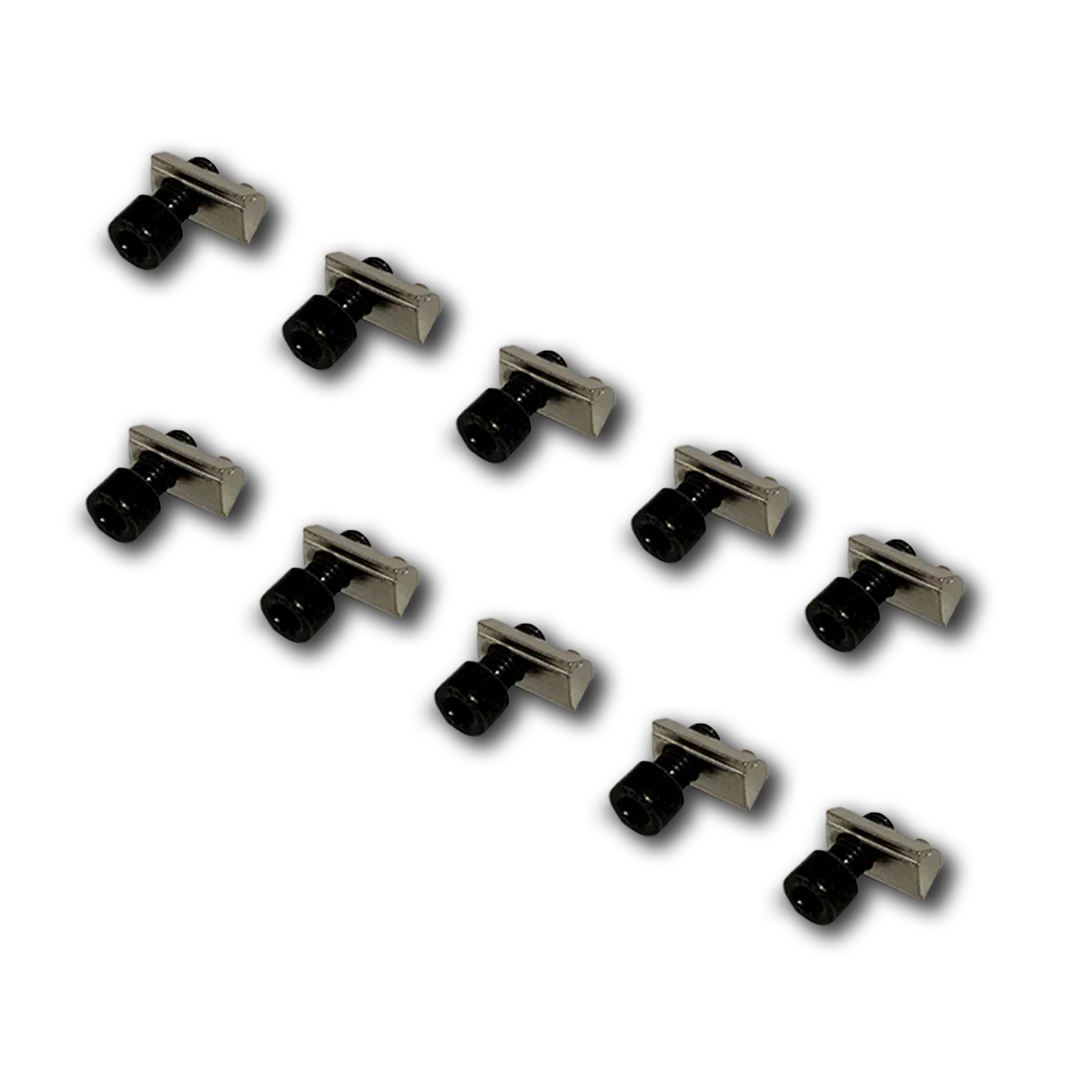 Screw and Ball-bearing Nut for 8mm T-Slot - Set of 10