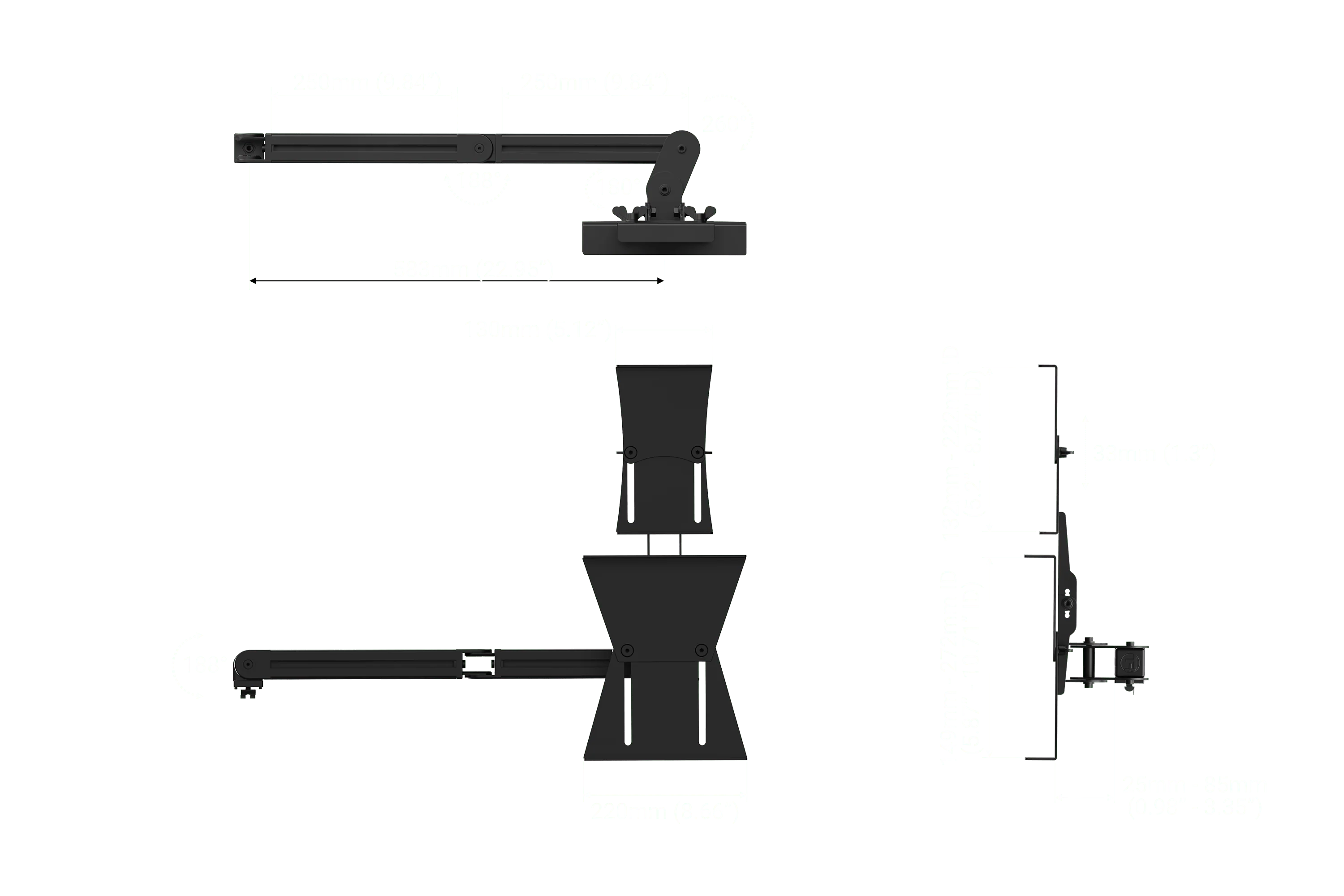 Tablet and Button Box Holder Upgrade Kit v3- Black - Image 6