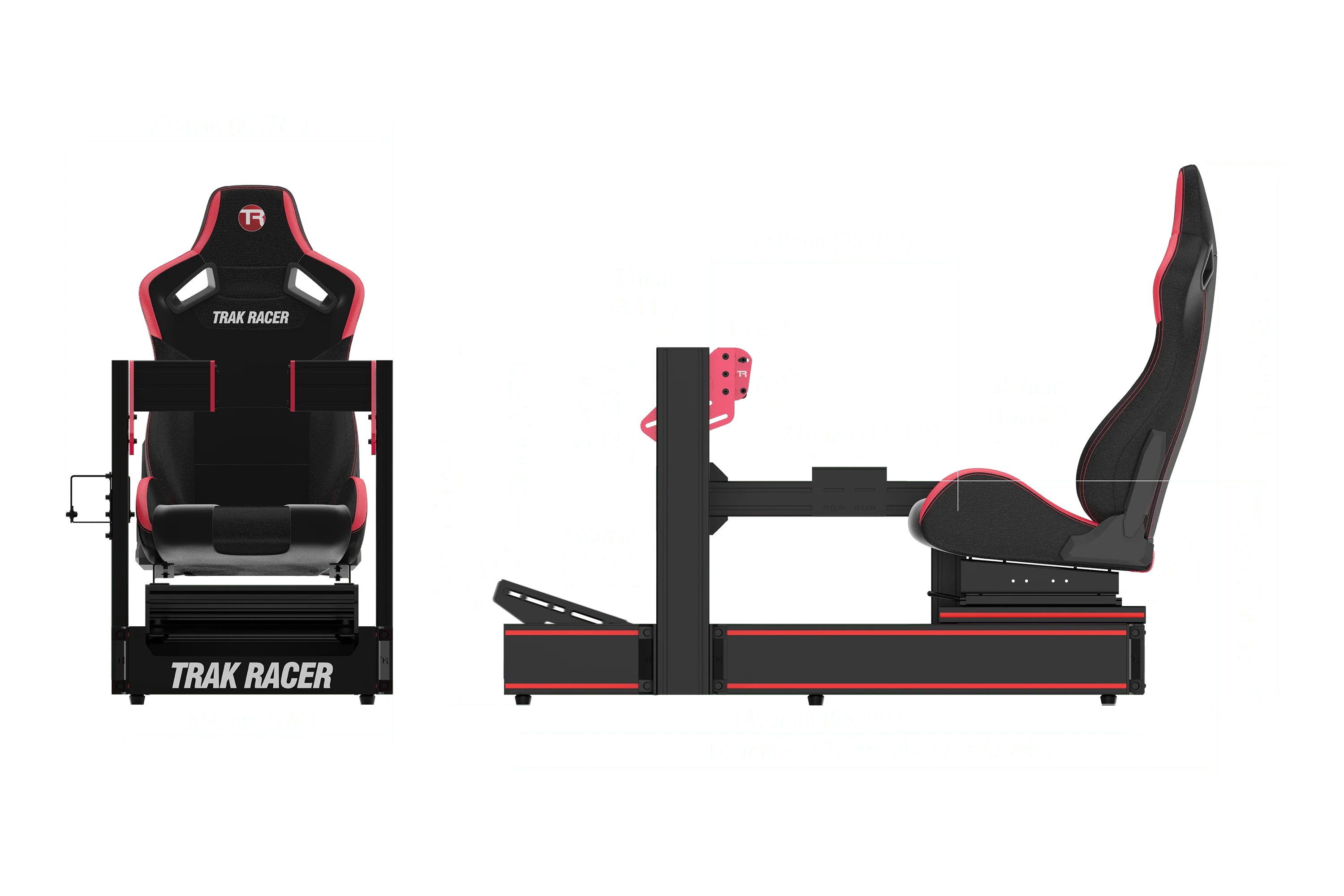 TR160 V5 Racing Simulator with Seat Slider Kit - Image 8
