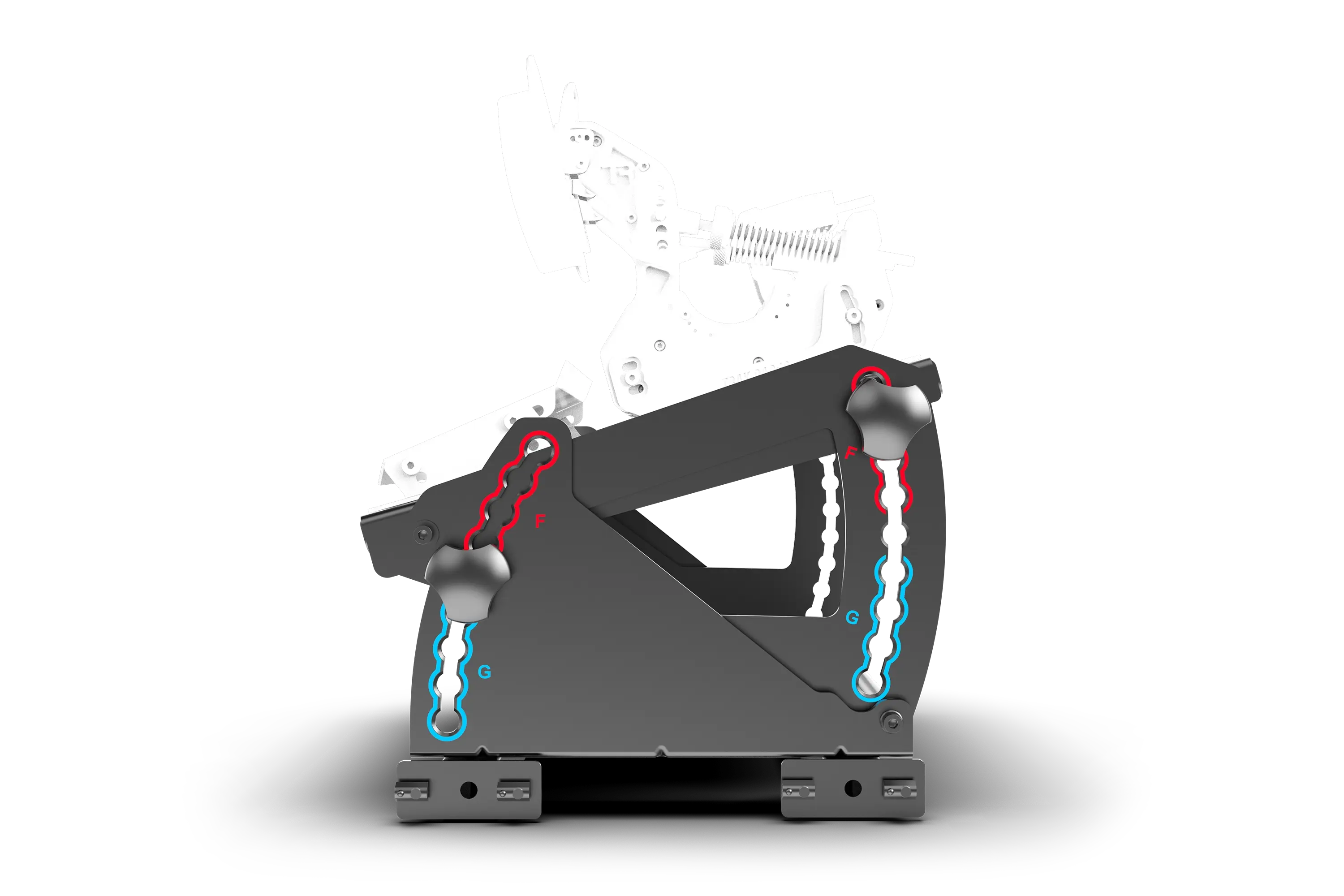 Trak Racer TRX Formula GT Hybrid Pedal Mount System for Extruded Aluminium Cockpits - Image 5