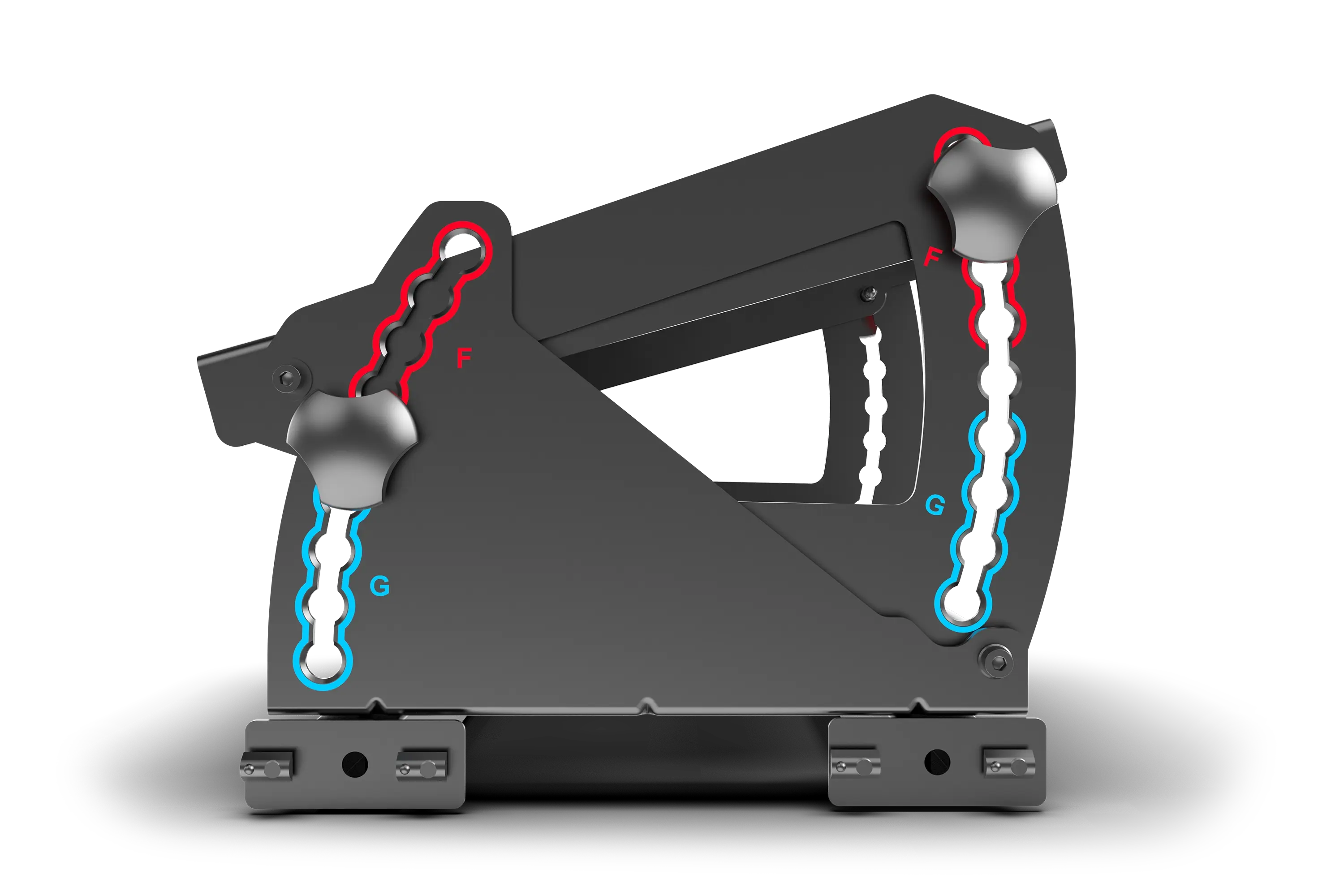 Trak Racer TRX Formula GT Hybrid Pedal Mount System for Extruded Aluminium Cockpits - Image 7