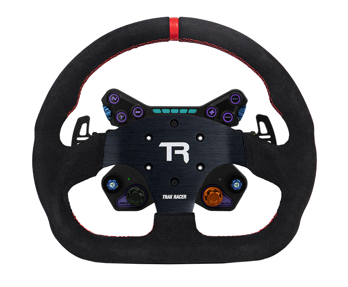 330mm/13" Flat-Bottom GT Sim Racing Wheel – Aluminium with Durable Silicon Hand Grips - Image 3