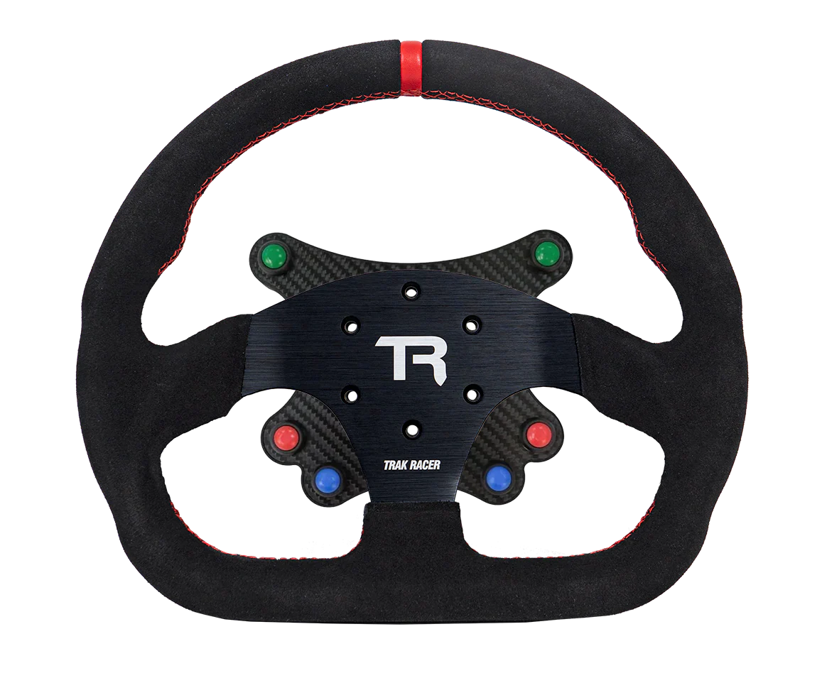 330mm/13" Flat-Bottom GT Sim Racing Wheel – Aluminium with Durable Silicon Hand Grips - Image 4