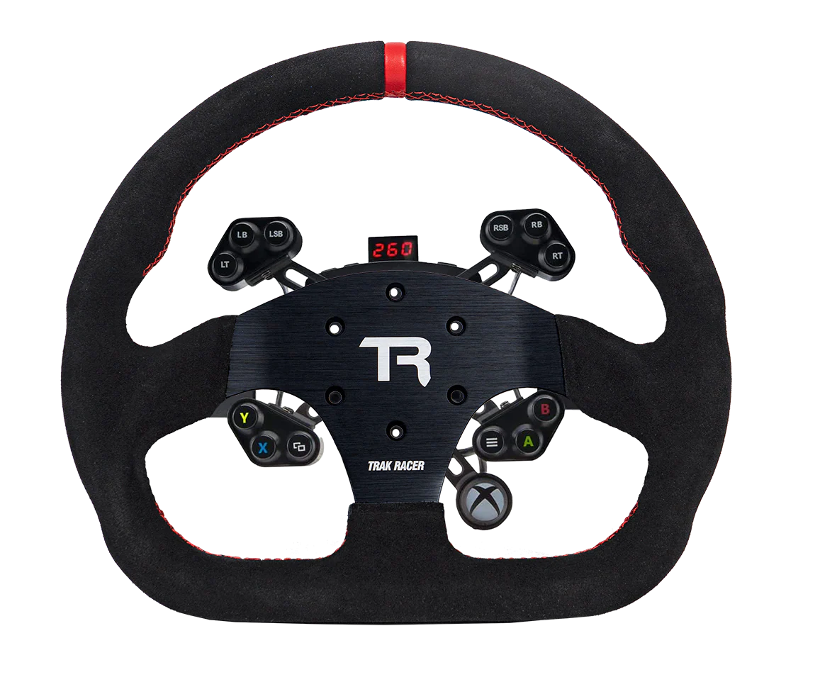 330mm/13" Flat-Bottom GT Sim Racing Wheel – Aluminium with Durable Silicon Hand Grips - Image 5