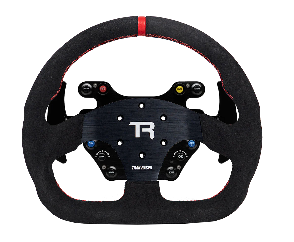 330mm/13" Flat-Bottom GT Sim Racing Wheel – Aluminium with Durable Silicon Hand Grips - Image 9