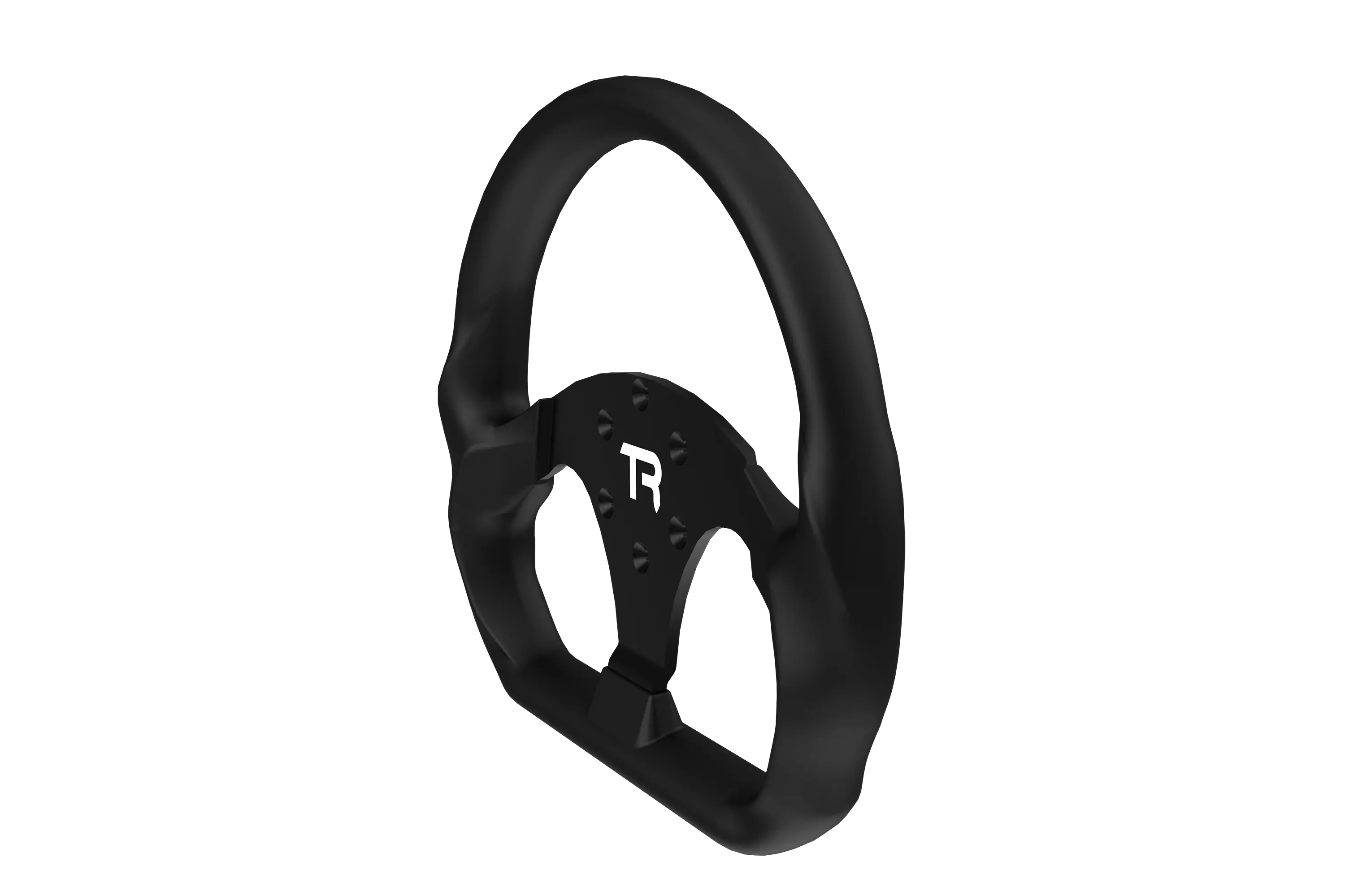 330mm/13" Flat-Bottom GT Sim Racing Wheel – Aluminium with Durable Silicon Hand Grips - Image 3