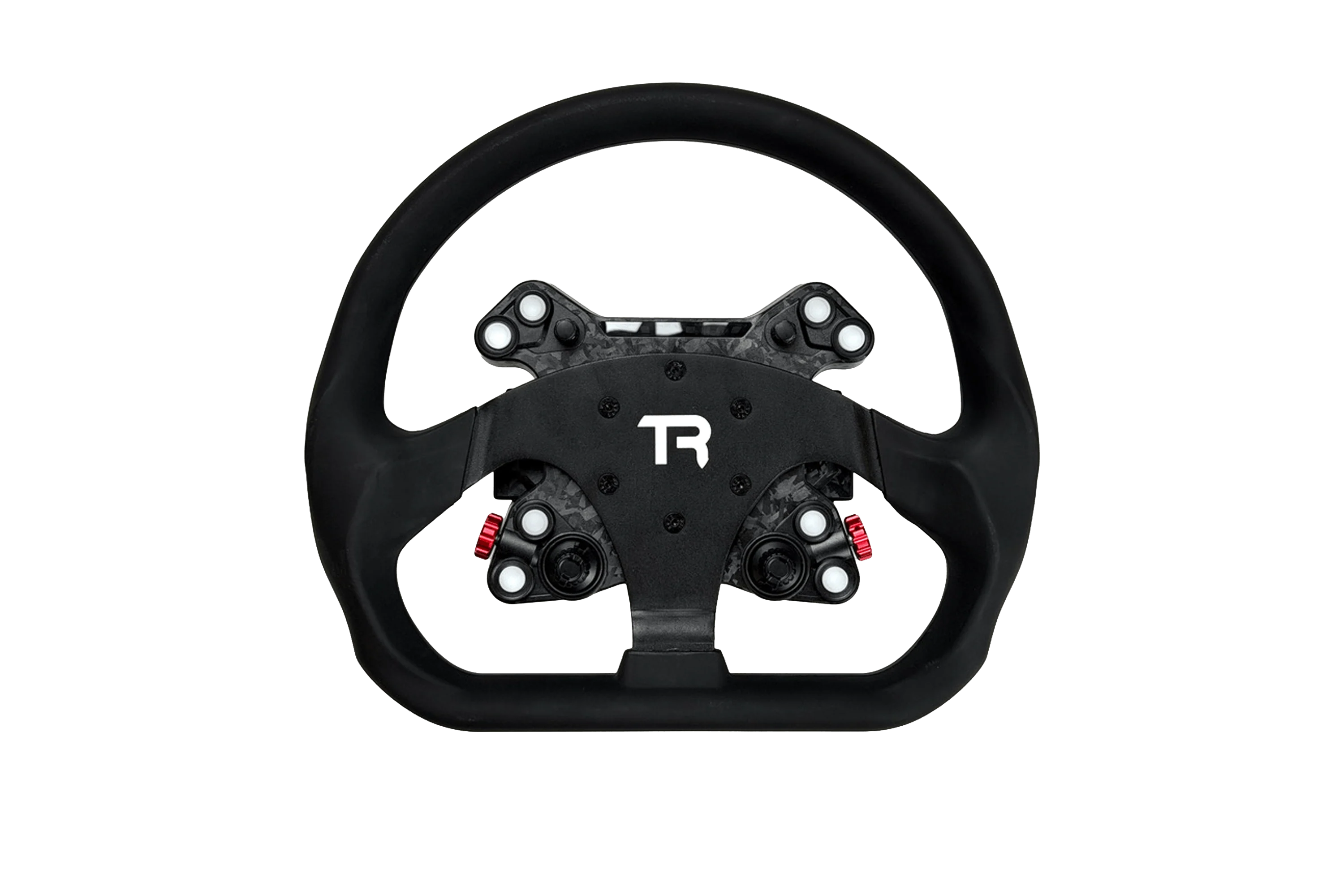 330mm/13" Flat-Bottom GT Sim Racing Wheel – Aluminium with Durable Silicon Hand Grips - Image 7