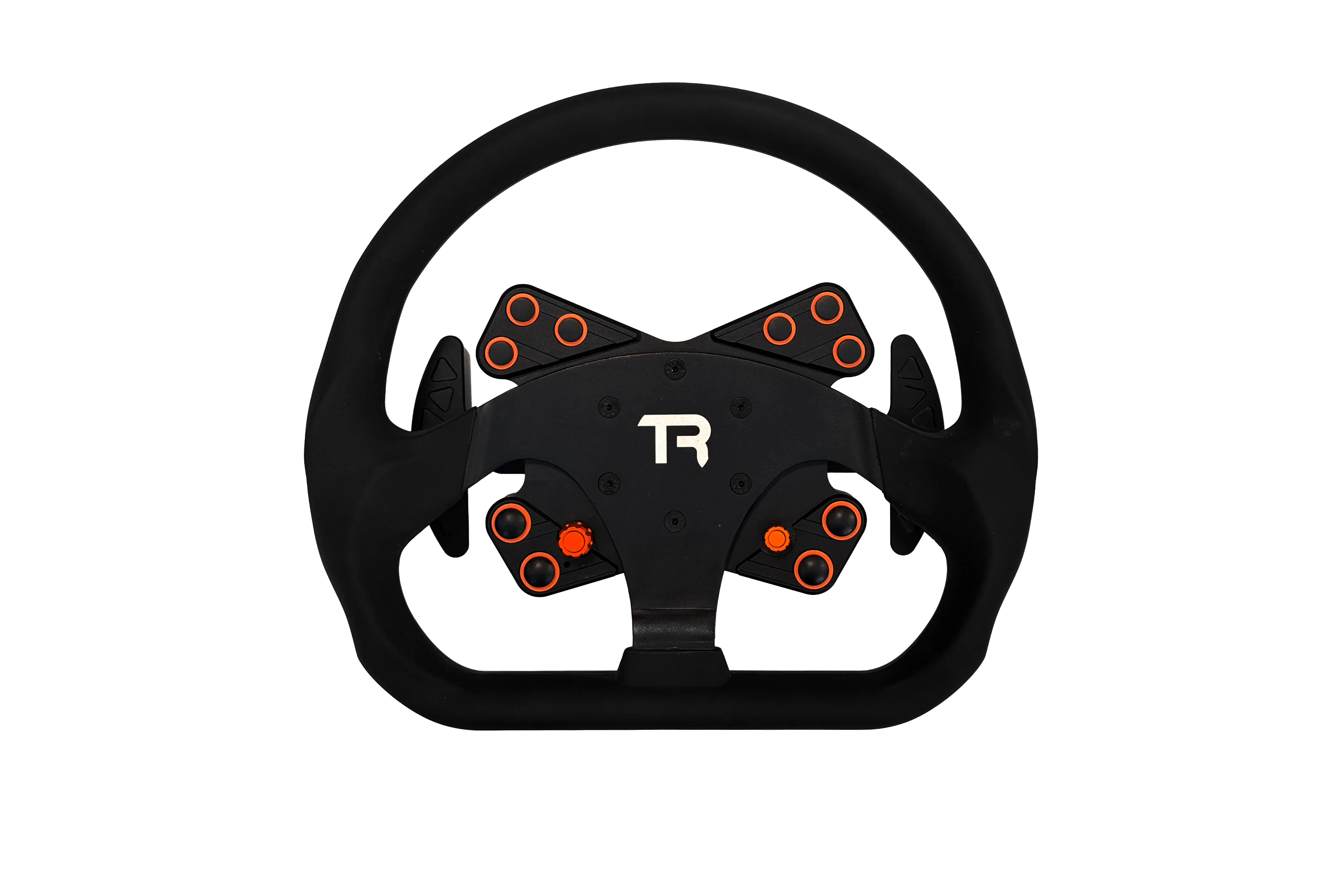 330mm/13" Flat-Bottom GT Sim Racing Wheel – Aluminium with Durable Silicon Hand Grips - Image 8