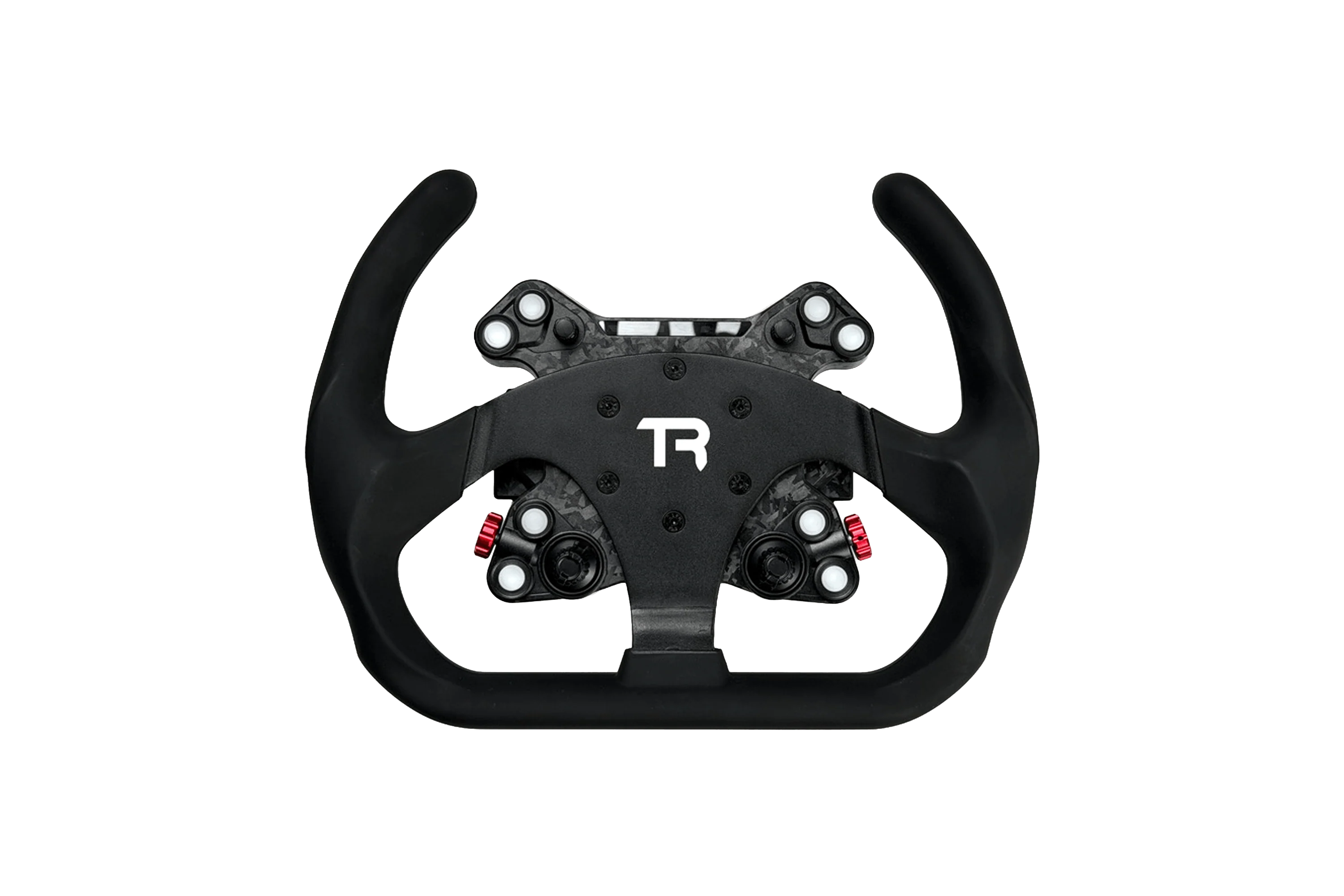 330mm/13" Flat-Bottom Open GT Sim Racing Wheel β Aluminium with Durable Silicon Hand Grips - Image 7