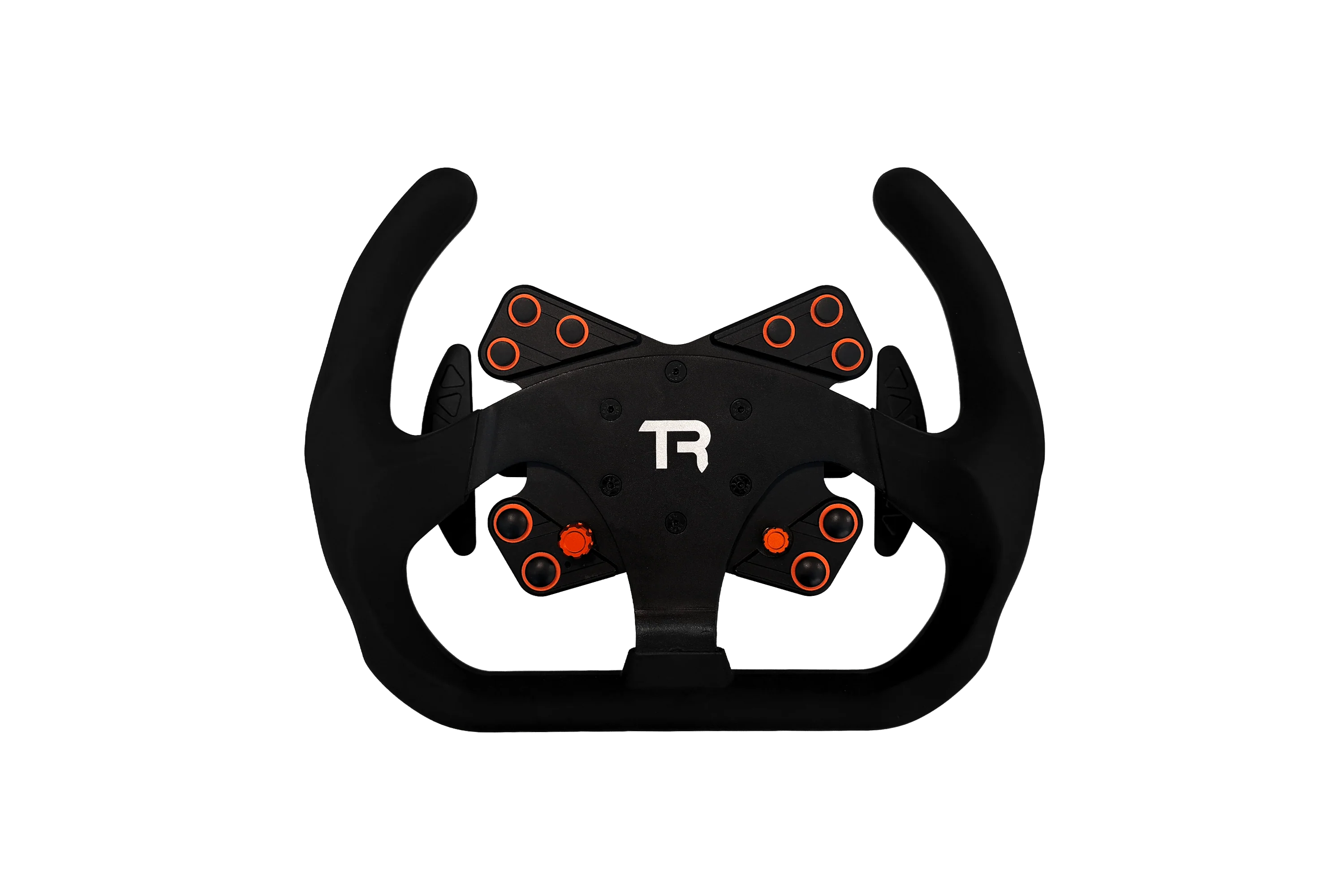330mm/13" Flat-Bottom Open GT Sim Racing Wheel β Aluminium with Durable Silicon Hand Grips - Image 8